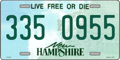 NH license plate 3350955