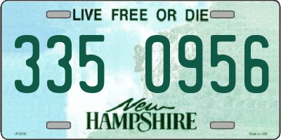 NH license plate 3350956