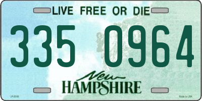 NH license plate 3350964