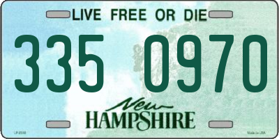 NH license plate 3350970