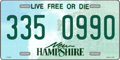 NH license plate 3350990