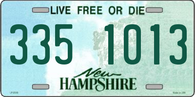 NH license plate 3351013