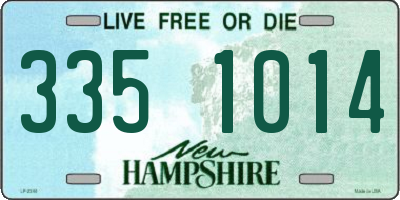 NH license plate 3351014