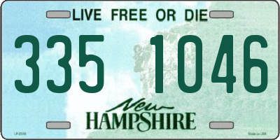 NH license plate 3351046
