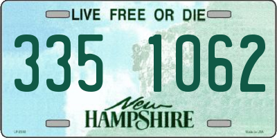 NH license plate 3351062
