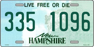 NH license plate 3351096