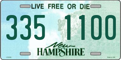 NH license plate 3351100