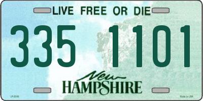 NH license plate 3351101