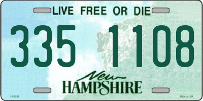 NH license plate 3351108