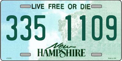 NH license plate 3351109