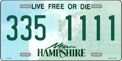 NH license plate 3351111