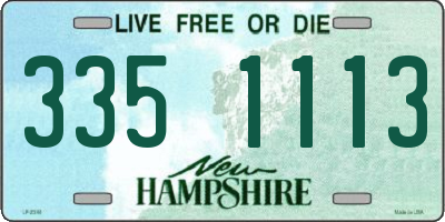 NH license plate 3351113