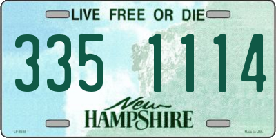 NH license plate 3351114