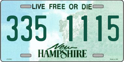 NH license plate 3351115
