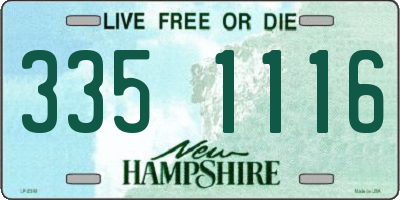 NH license plate 3351116