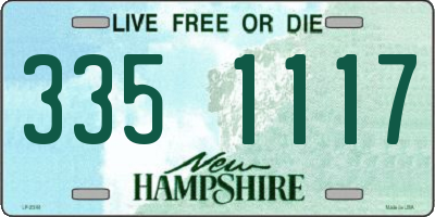 NH license plate 3351117