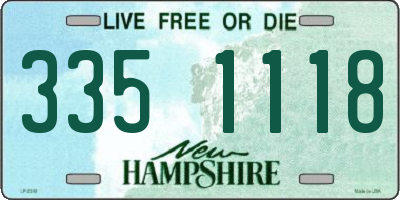 NH license plate 3351118