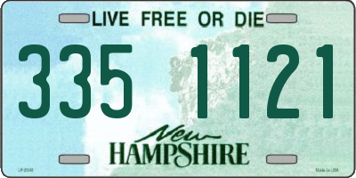 NH license plate 3351121