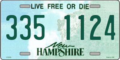 NH license plate 3351124