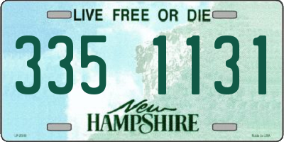 NH license plate 3351131