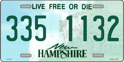 NH license plate 3351132