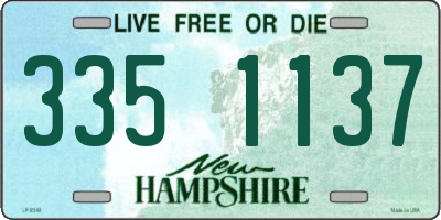 NH license plate 3351137