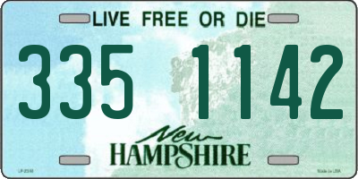 NH license plate 3351142