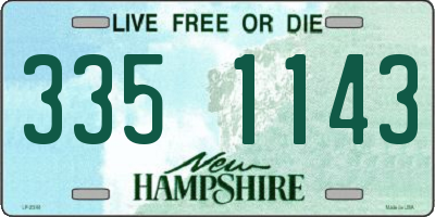 NH license plate 3351143