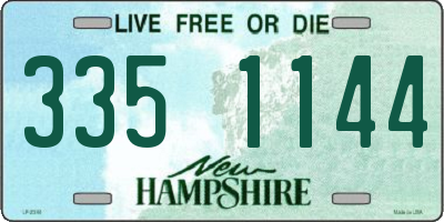 NH license plate 3351144