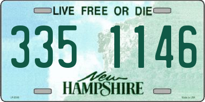NH license plate 3351146