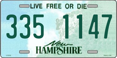 NH license plate 3351147