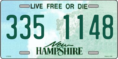 NH license plate 3351148