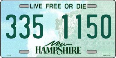 NH license plate 3351150