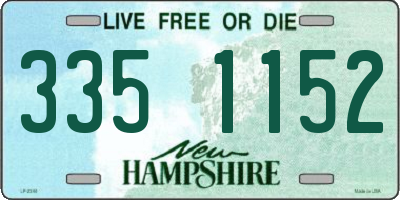 NH license plate 3351152