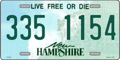 NH license plate 3351154