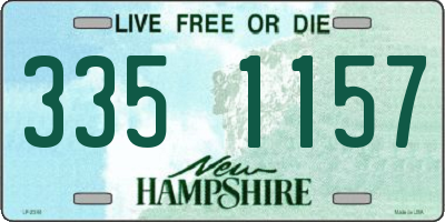 NH license plate 3351157