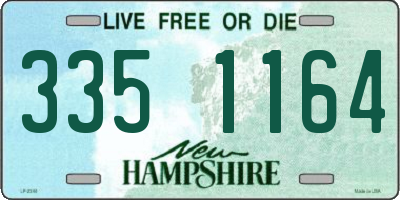 NH license plate 3351164