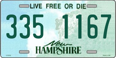 NH license plate 3351167