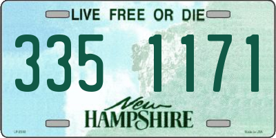 NH license plate 3351171