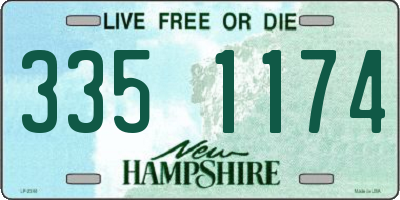 NH license plate 3351174