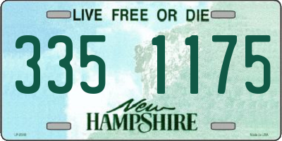 NH license plate 3351175