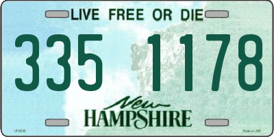 NH license plate 3351178
