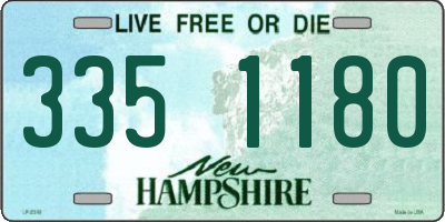 NH license plate 3351180