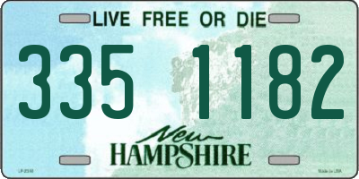 NH license plate 3351182