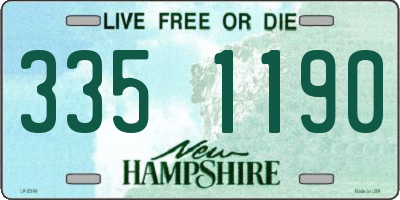 NH license plate 3351190