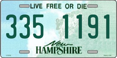 NH license plate 3351191