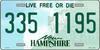 NH license plate 3351195