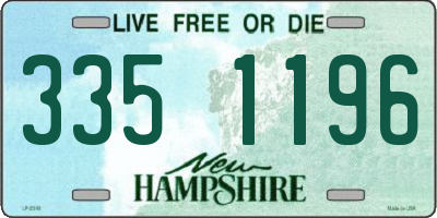 NH license plate 3351196