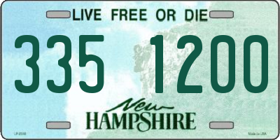 NH license plate 3351200