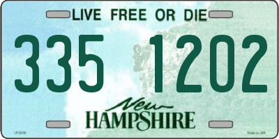 NH license plate 3351202